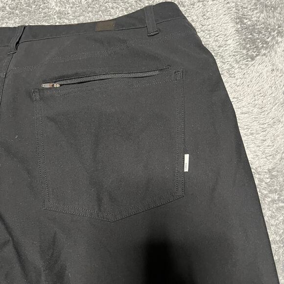 Vuori Meta Pants Mens 36 x30 Black Slim Fit Athletic Casual Stretch V430 - Picture 3 of 12